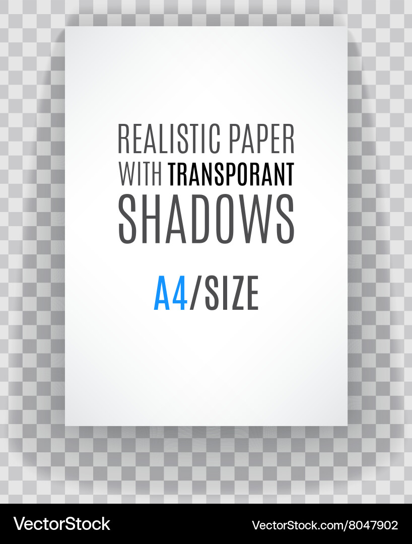 Paper with Page Curl and Shadow Vector Image
