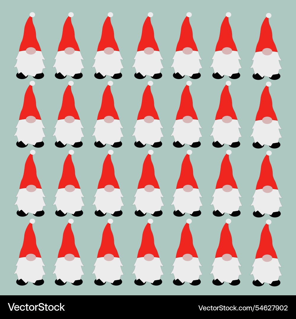 Vintage red dwarfs design pattern texture vector image