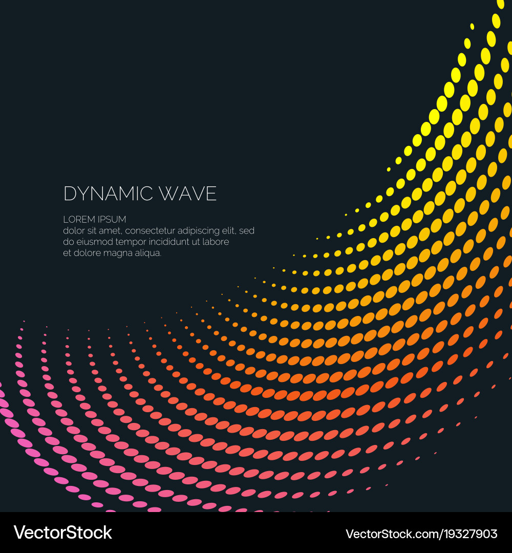 Abstract background with a colored dynamic vector image
