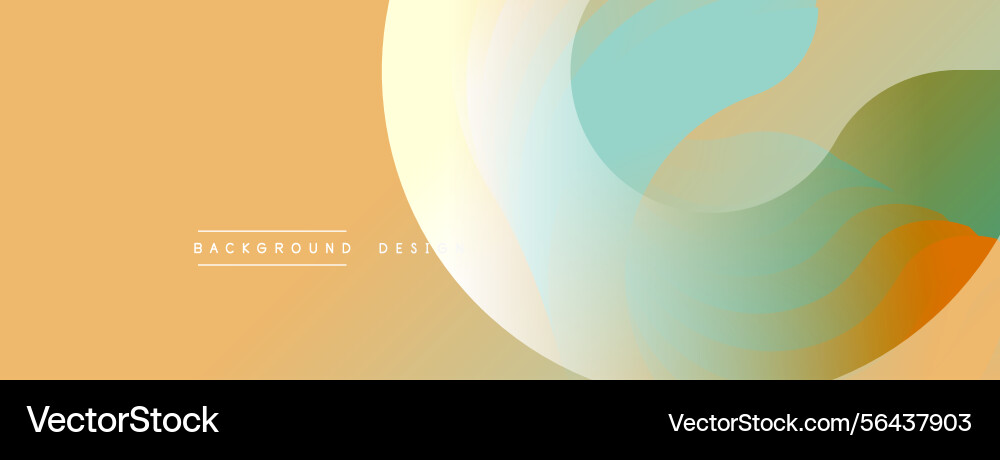 Abstract design features flowing shapes soft Vector Image