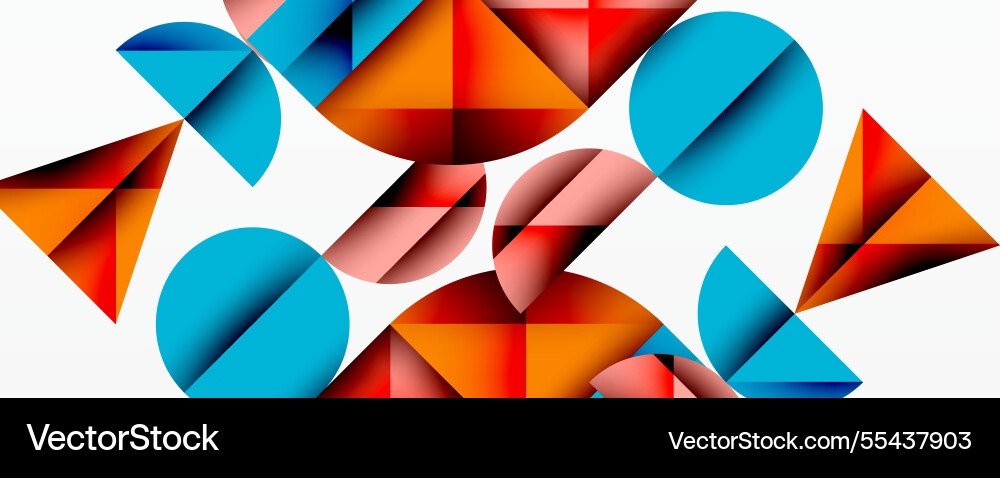 Abstraktes geometrisches Muster mit Schnitt Vektorbild