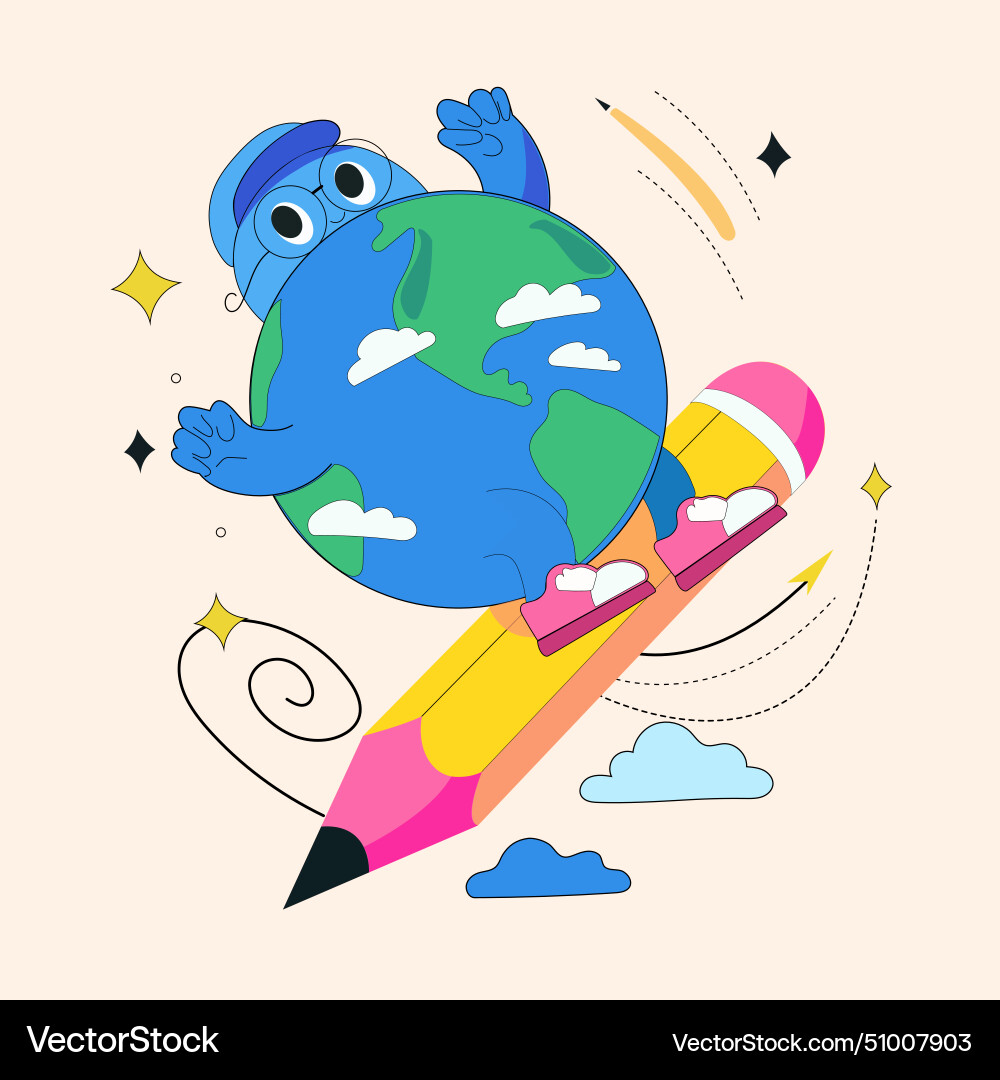 Back to school retro groovy posters education con Back to school retro groovy posters education con vector image