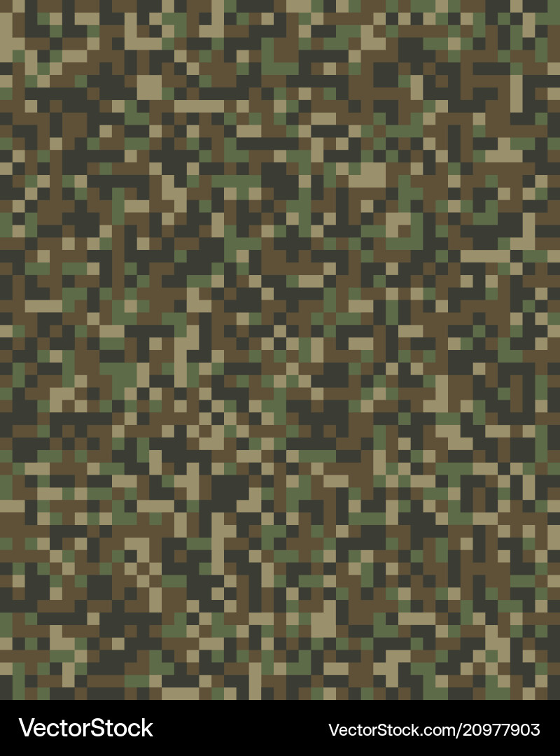 Digital Pixel Camo Pattern Vector Image