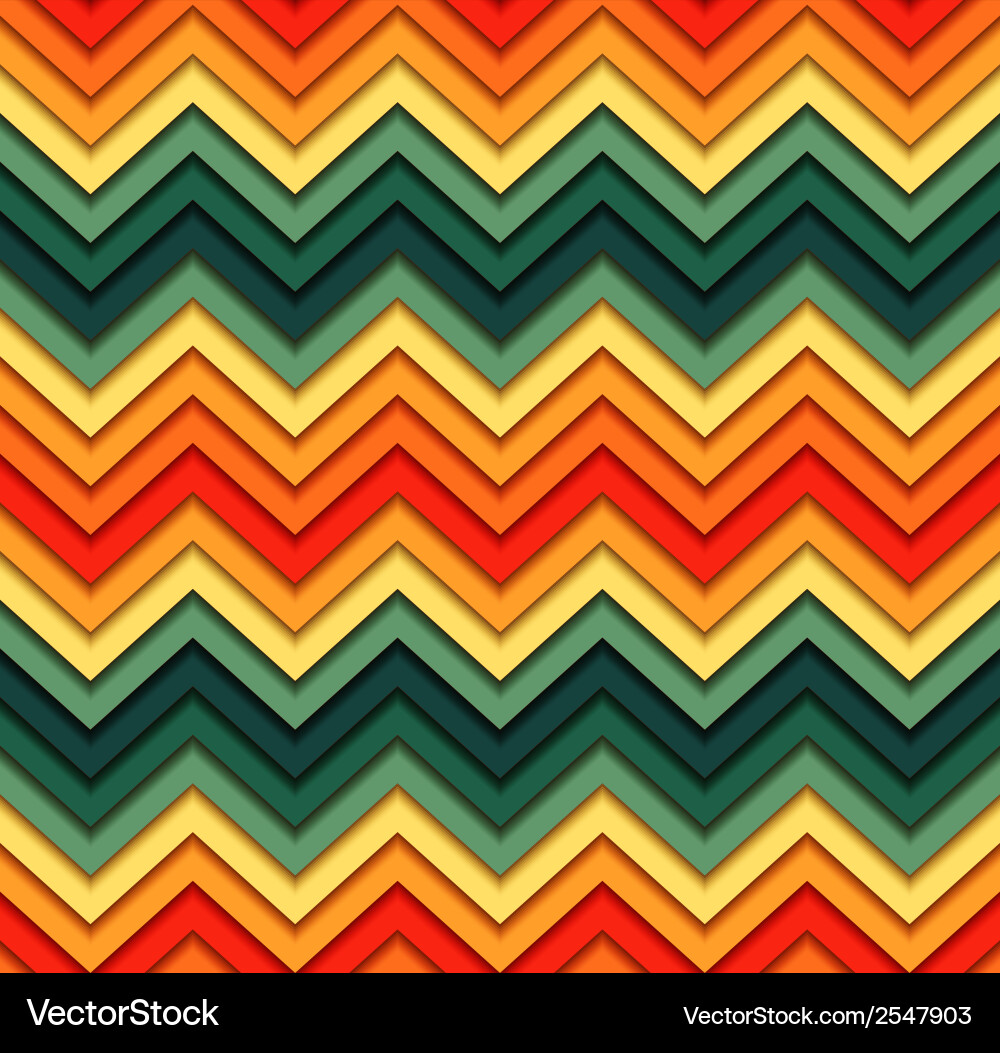 Geometric zigzag seamless pattern vector image