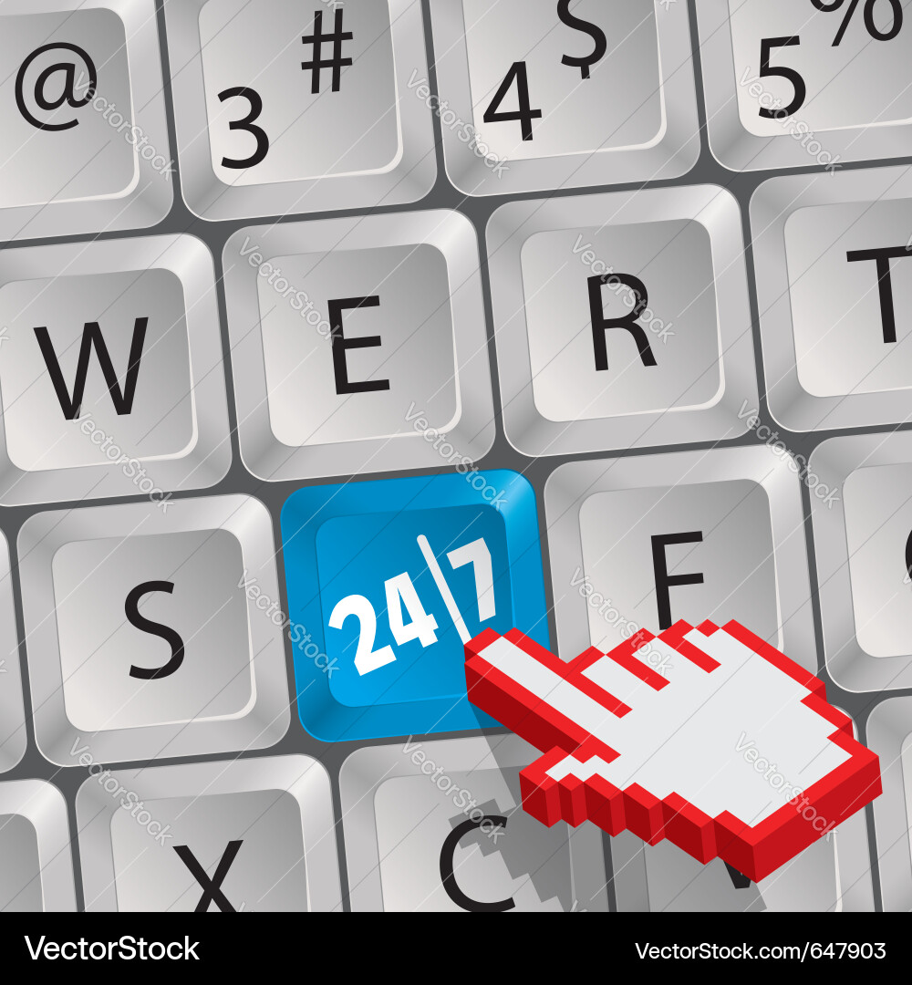 Keyboard Keys Collection vector image