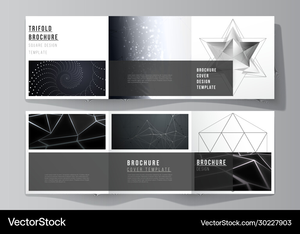 Layout square format covers design Vector Image