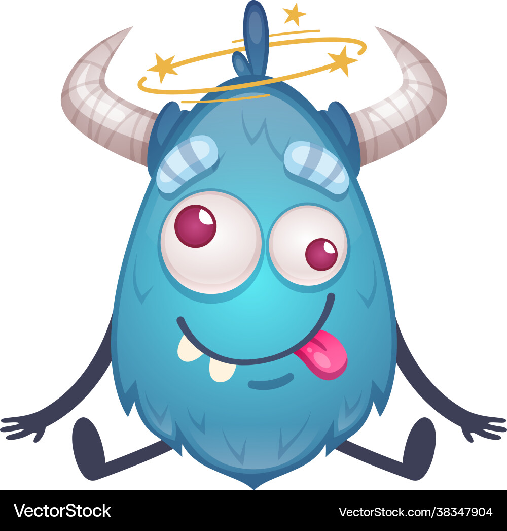 Cartoon creature Cartoon creature vector image