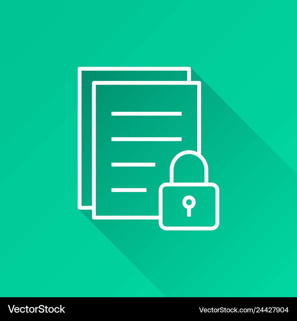 Data security - icon for graphic and web Vector Image