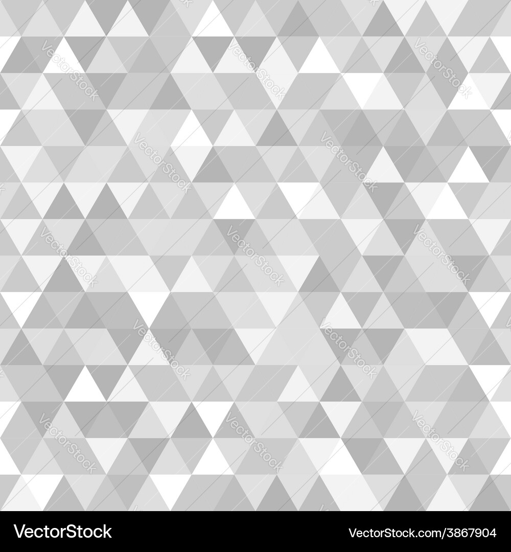 Grey Triangle Seamless Pattern Vector Image