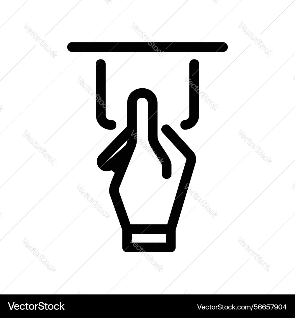 Hand inserting a payment card into terminal Vector Image