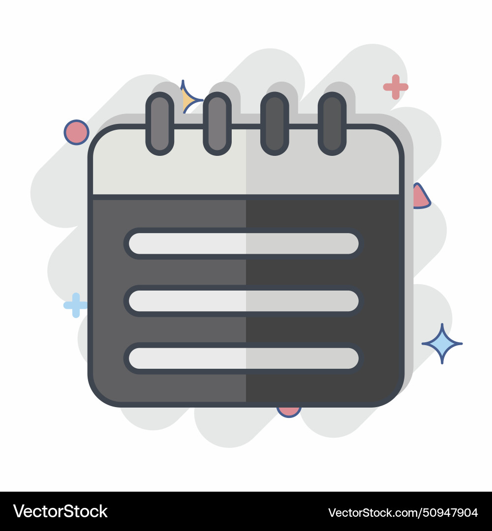 Icon schedulling related to remote working symbol Icon schedulling related to remote working symbol vector image