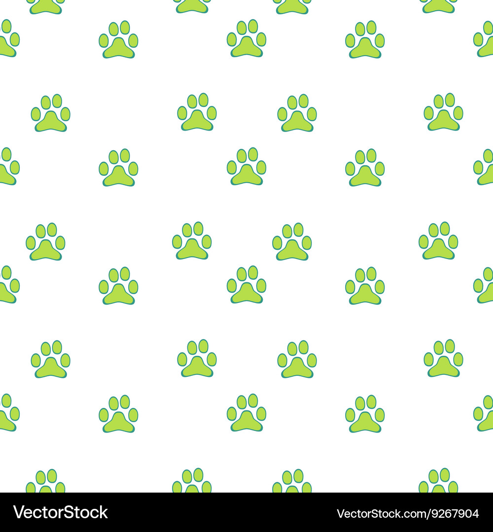 Paw background pattern Vector Image