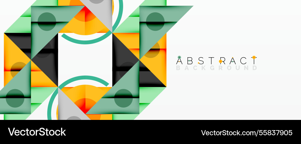 Abstract geometric composition with overlapping Abstract geometric composition with overlapping Vector Image