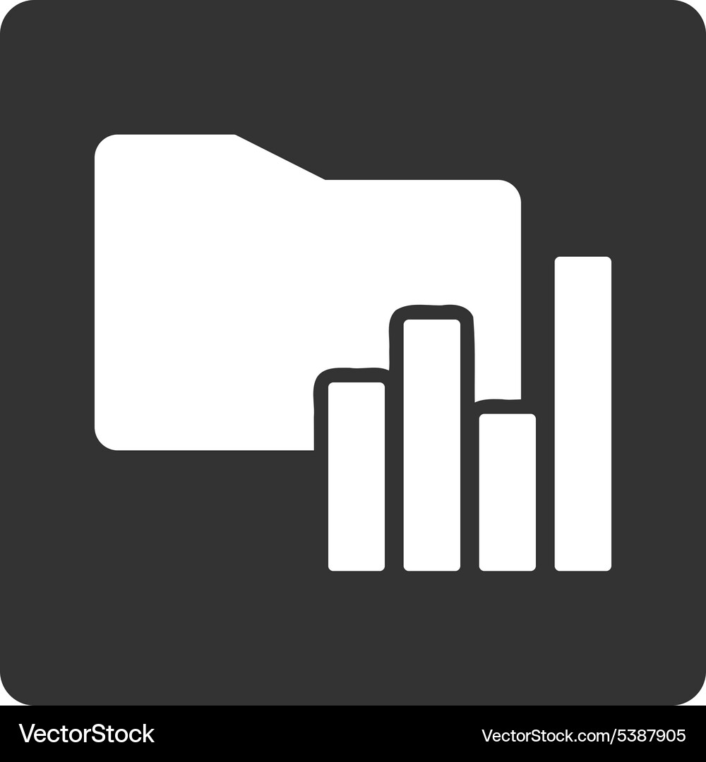 Charts folder icon Vector Image