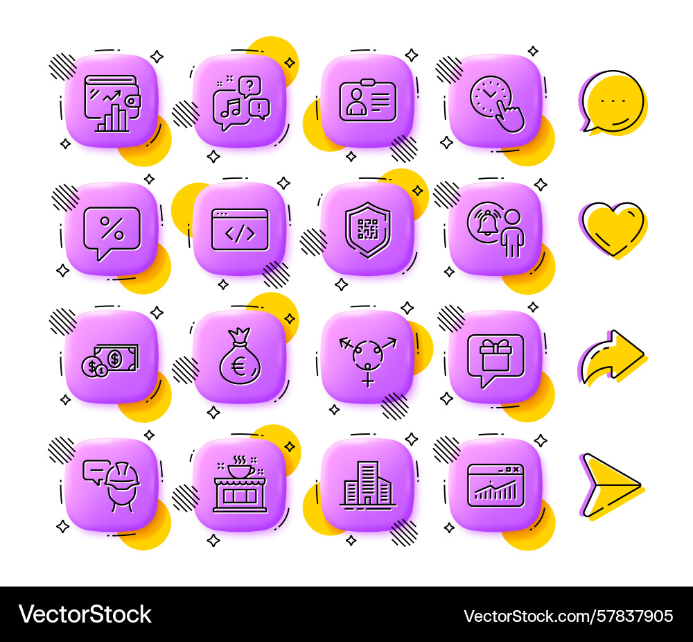 Dollar money user notification and qr code line Dollar money user notification and qr code line Vector Image