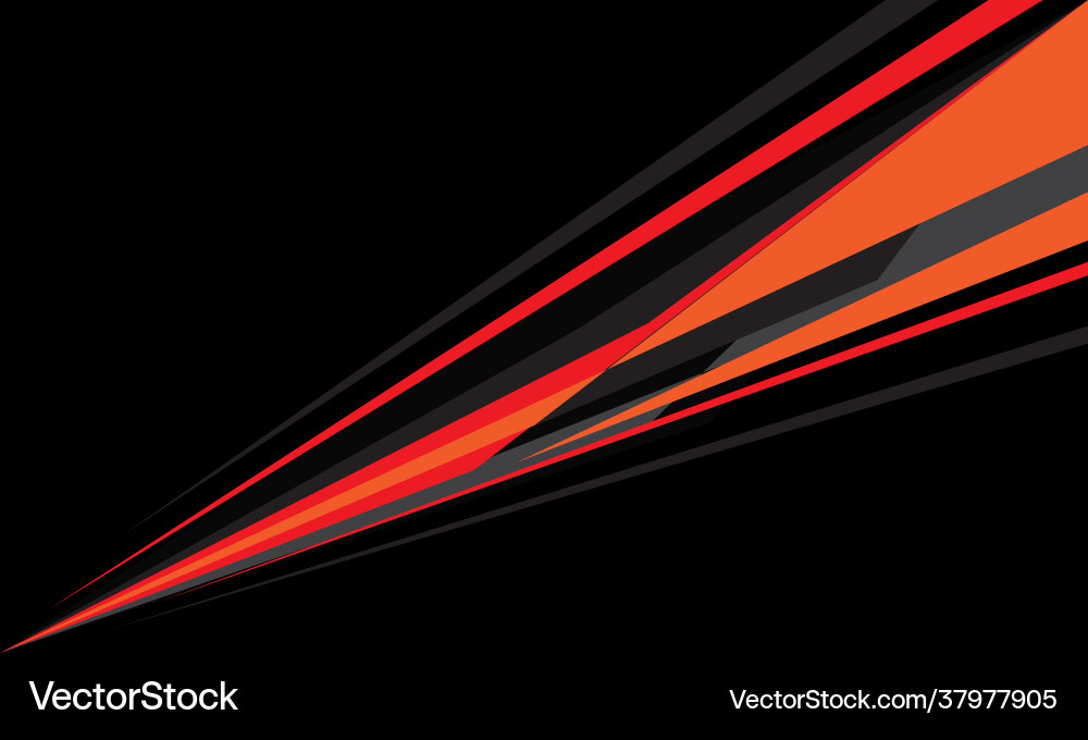 Dynamic Red Speed Lines vector image