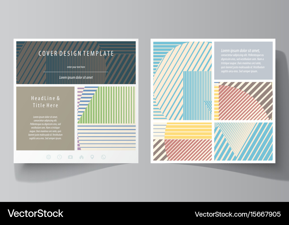 Minimalistic design with lines geometric shapes vector image