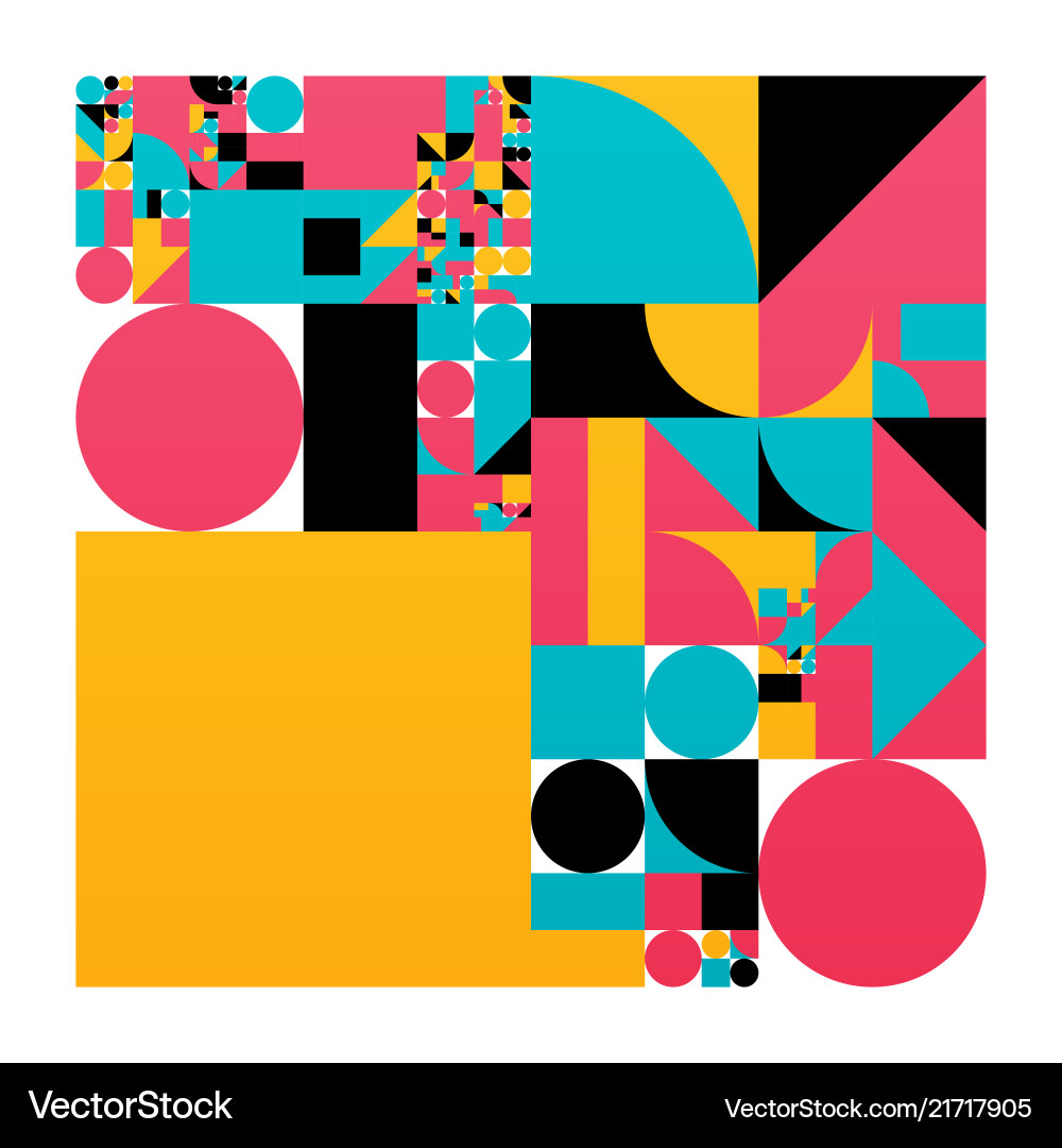 Minimalistic poster with simple shapes Minimalistic poster with simple shapes vector image