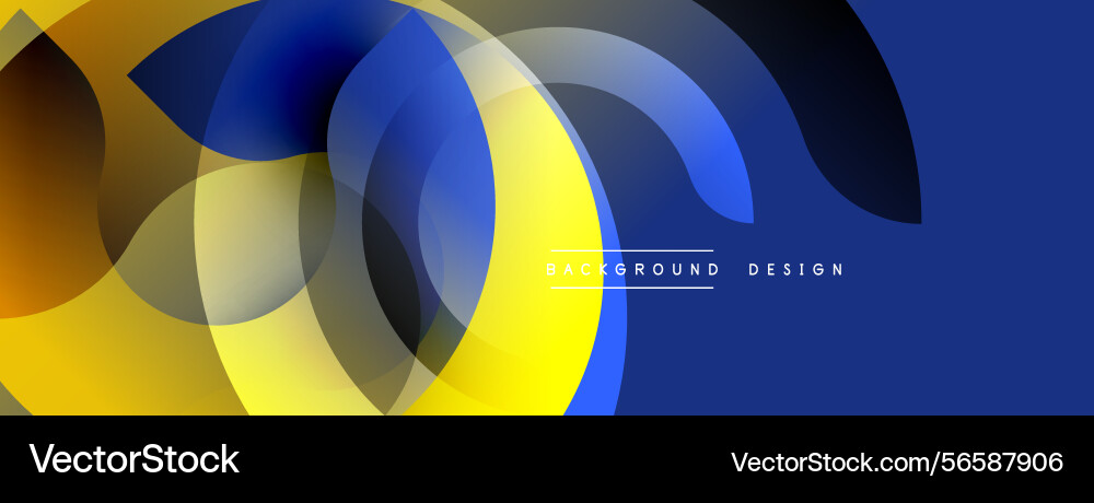 Abstract design features overlapping circles Abstract design features overlapping circles Vector Image