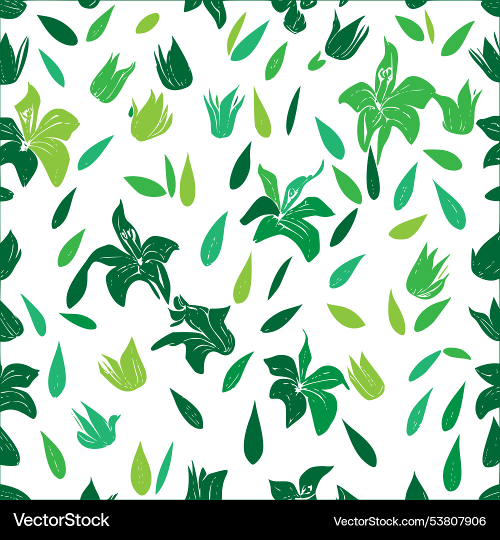 Aster flower pattern abstract seamless colour Vector Image