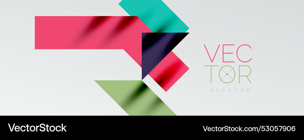 Dynamic lines and triangles Vector Image