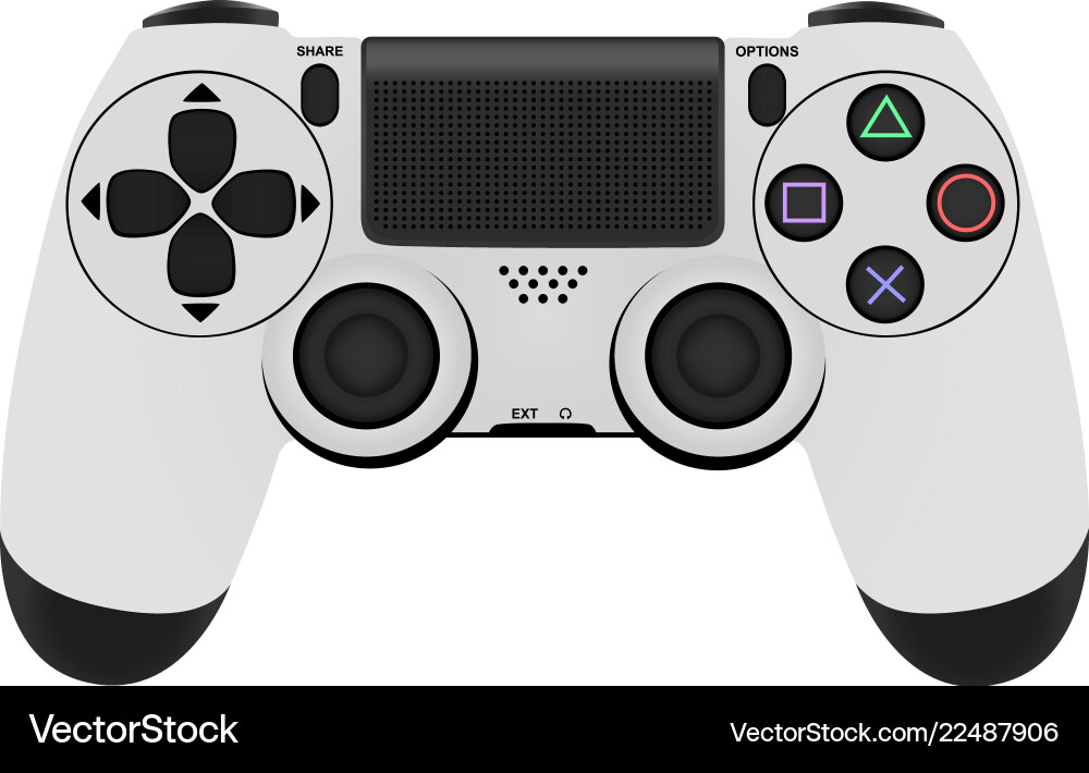 Game controller isolated on white background Game controller isolated on white background vector image