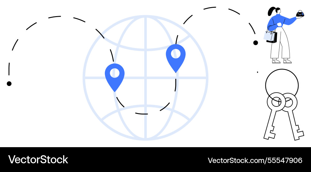 Global connections concept with geolocation Global connections concept with geolocation Vector Image