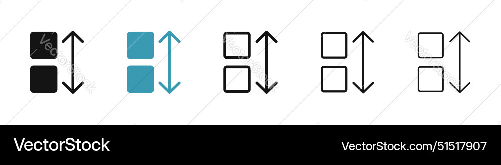 Apps sort icon Vector Image