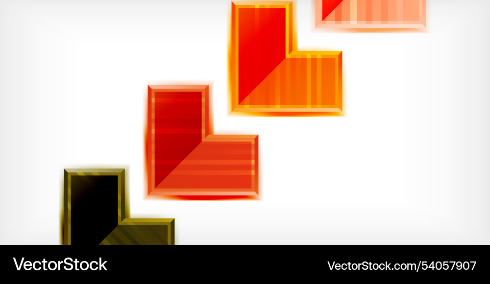 Arrow symbols created with 3d effects and line Vector Image