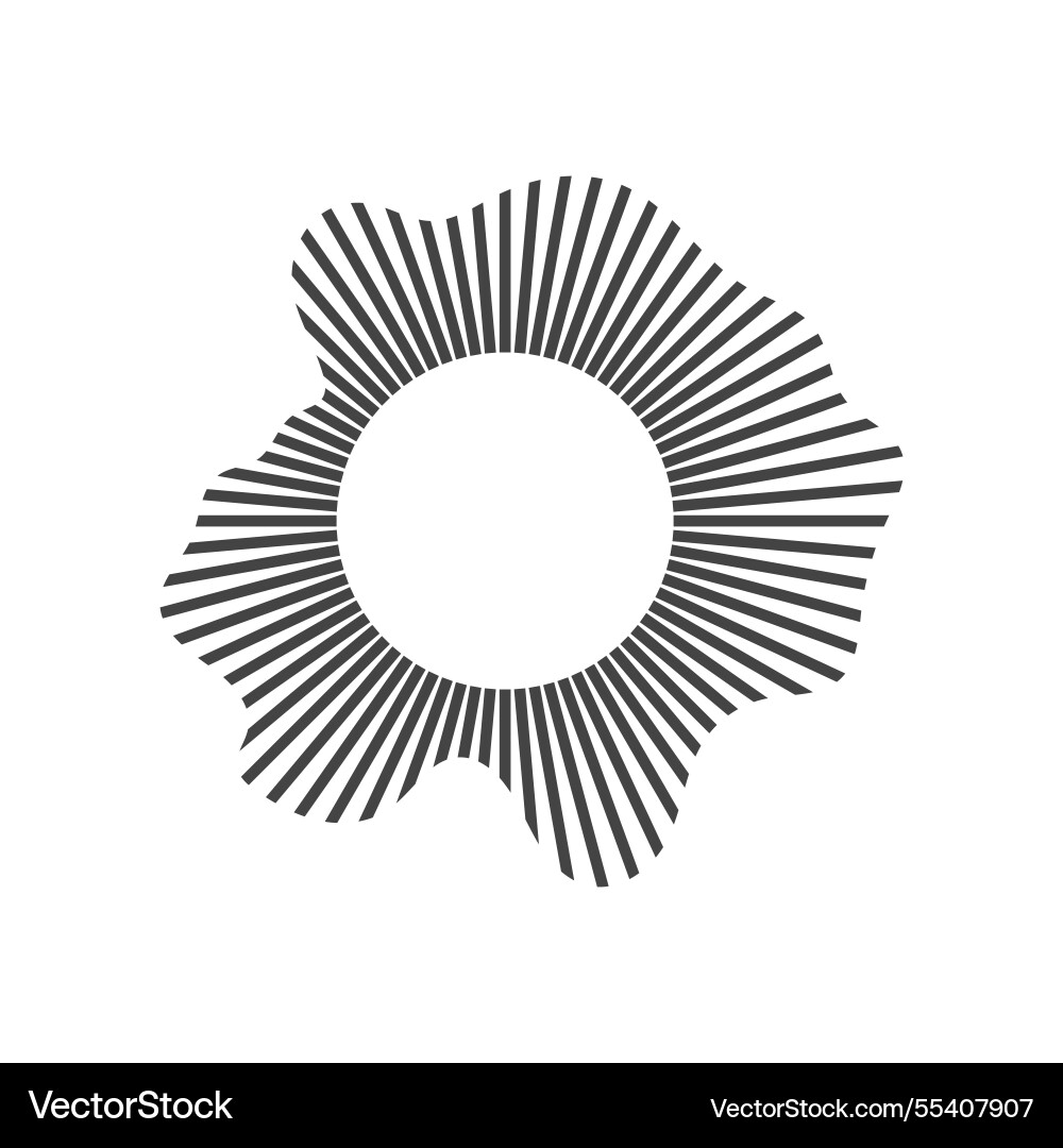 Circular sound wave audio equalizer round Circular sound wave audio equalizer round vector image