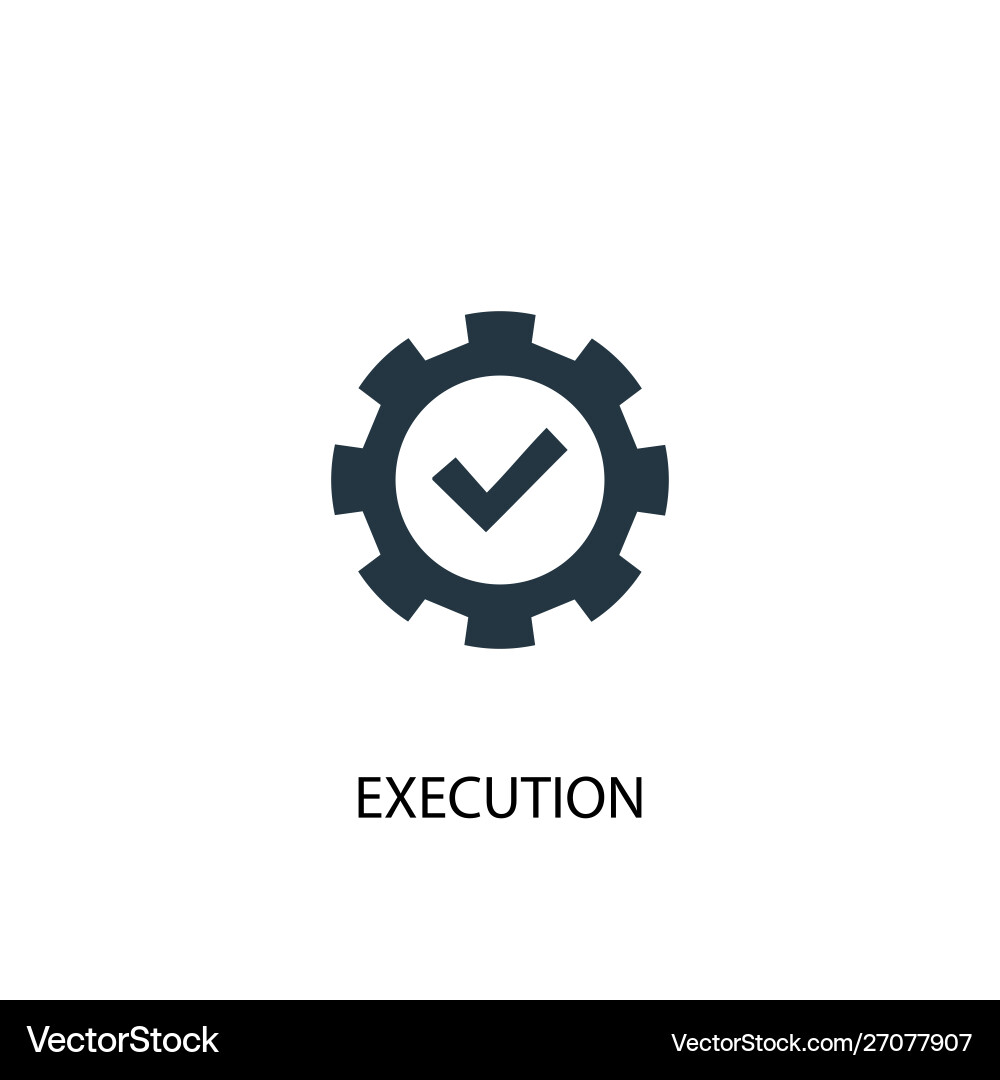 Execution Icon - Simple vector image