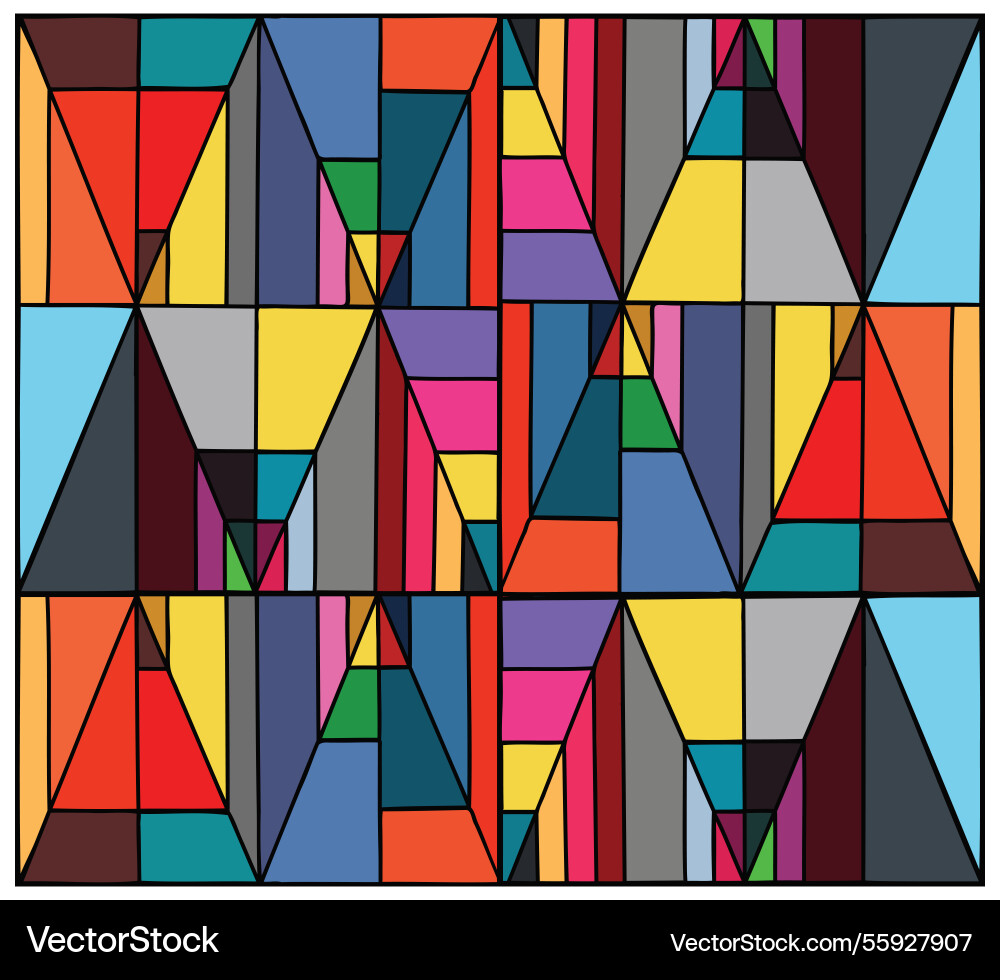 Geometric diamonds wavy lines print pattern Geometric diamonds wavy lines print pattern vector image
