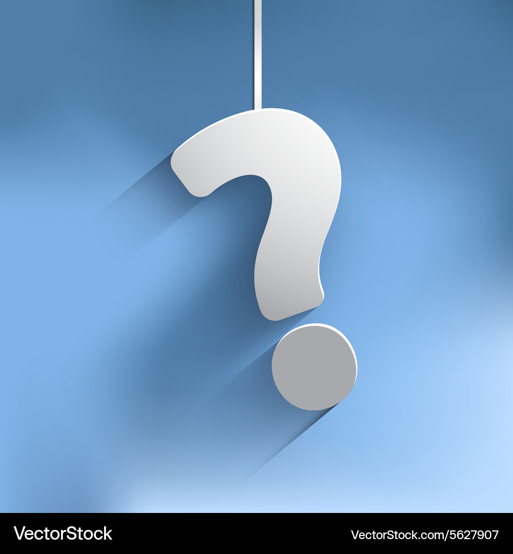 Question mark web icon background Vector Image