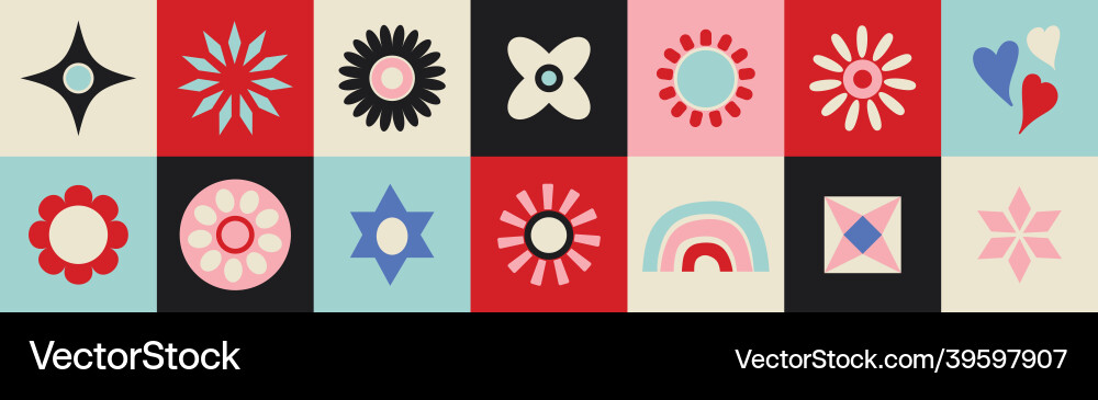 Retro abstract pattern border background Retro abstract pattern border background vector image