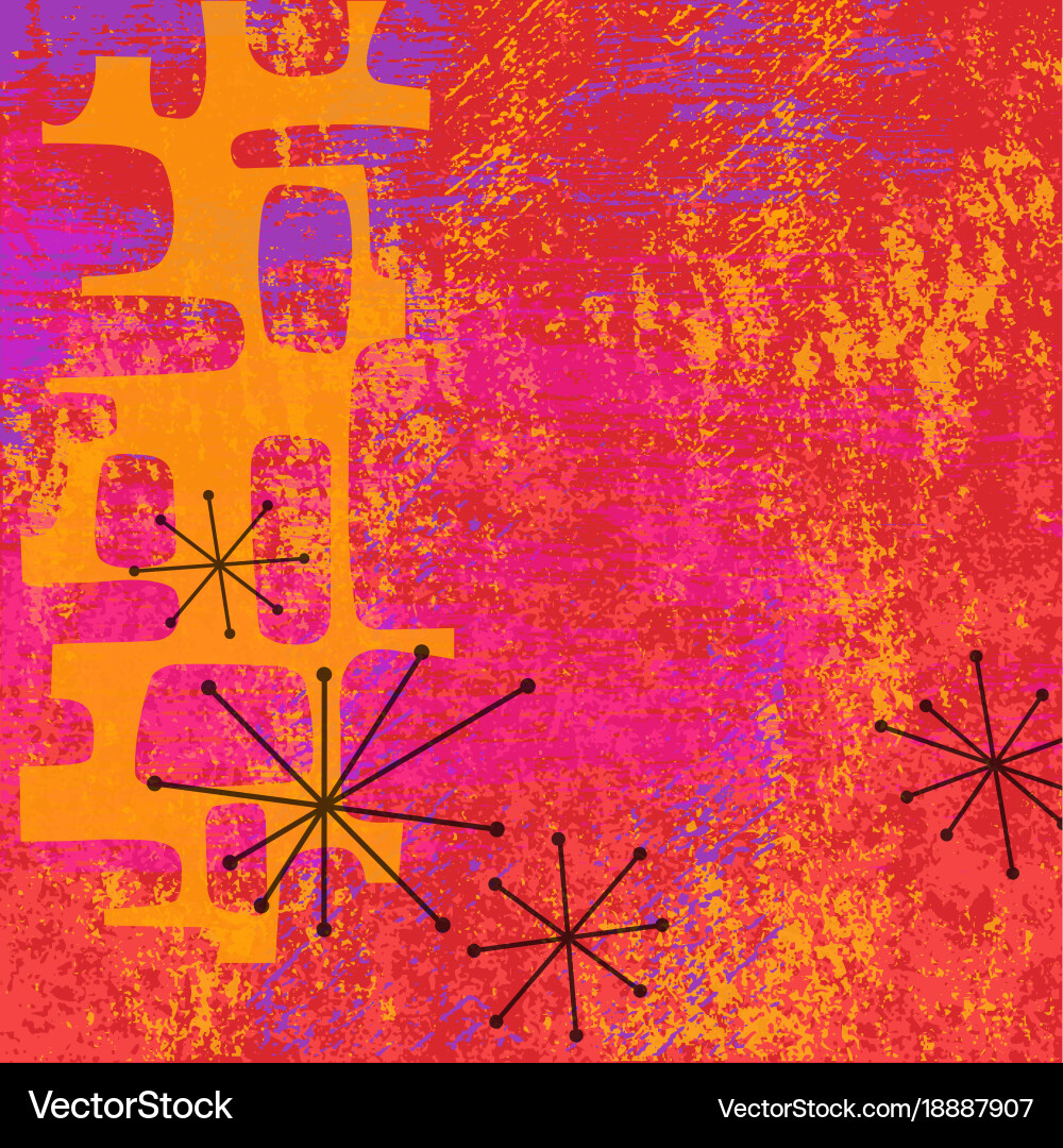 Retro Textured Abstract Background Vector Image