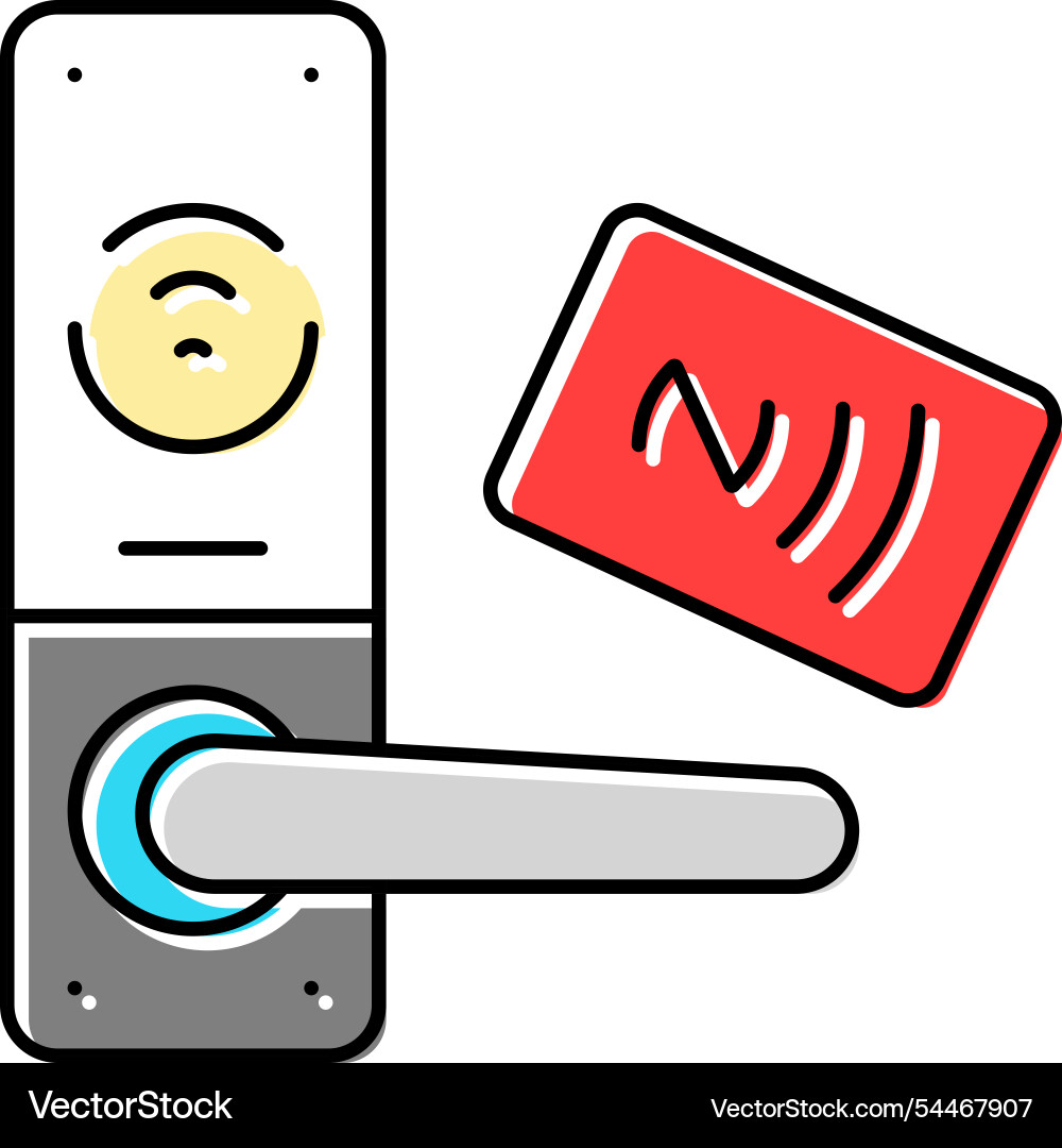 Wireless data transfer nfc technology color icon Wireless data transfer nfc technology color icon vector image