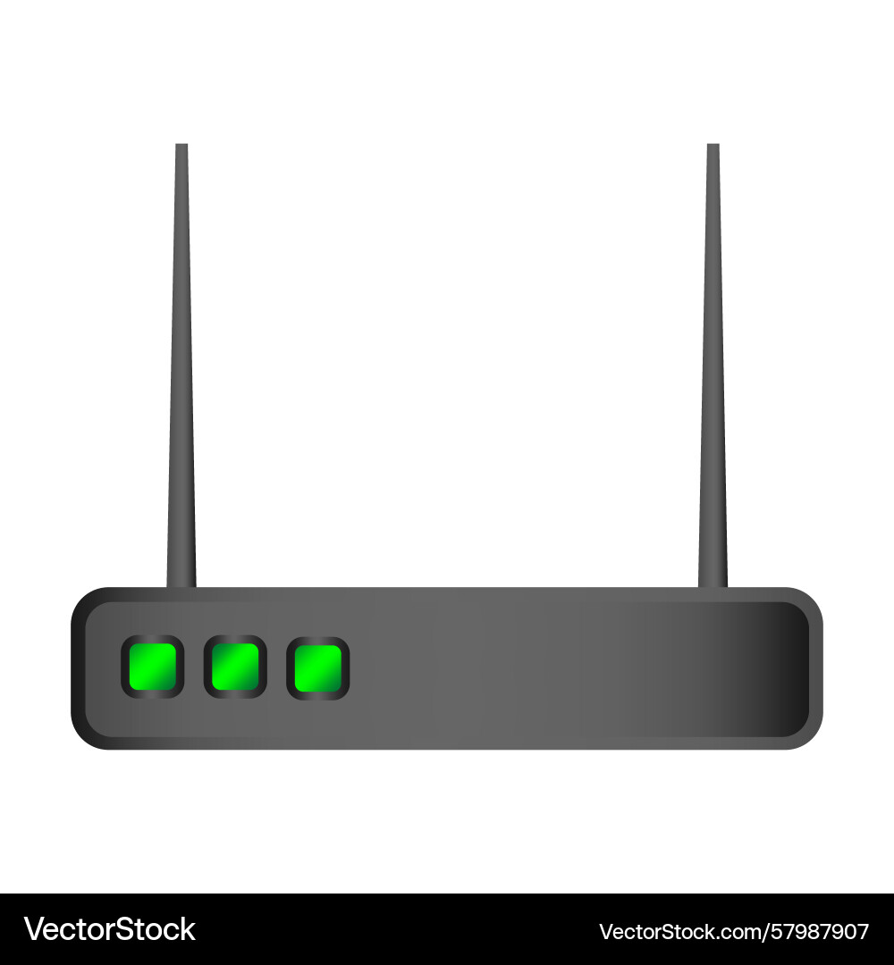 Wireless router icon wi fi device internet Vector Image