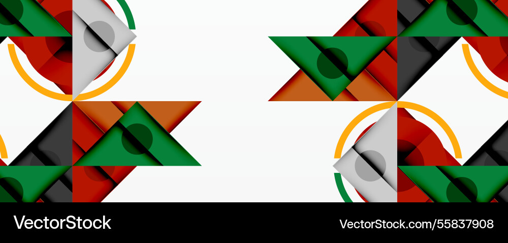 Abstract geometric composition with overlapping Abstract geometric composition with overlapping vector image
