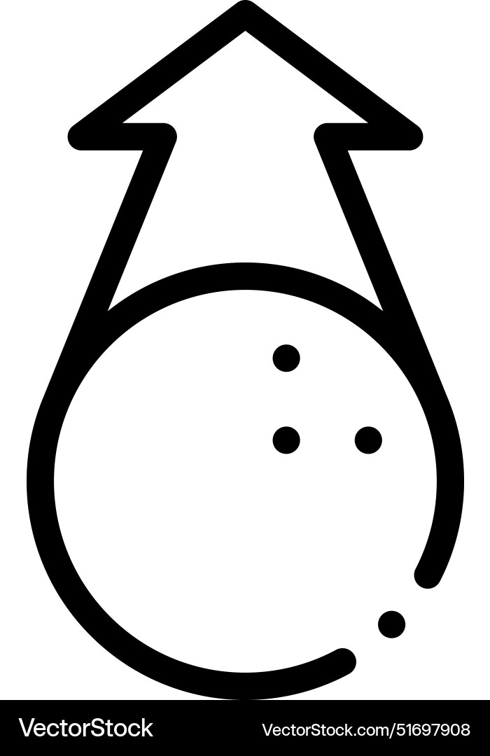 Bowling icon thin linear style design isolated Bowling icon thin linear style design isolated vector image