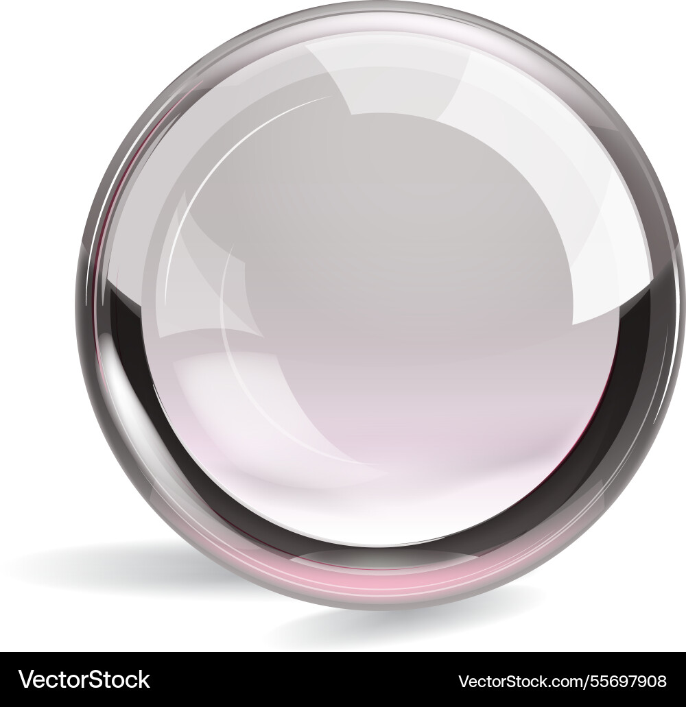 Ein glänzendes reflektierendes und transluzentes kreisförmiges Objekt Ein glänzendes reflektierendes und transluzentes kreisförmiges Objekt vektorbild