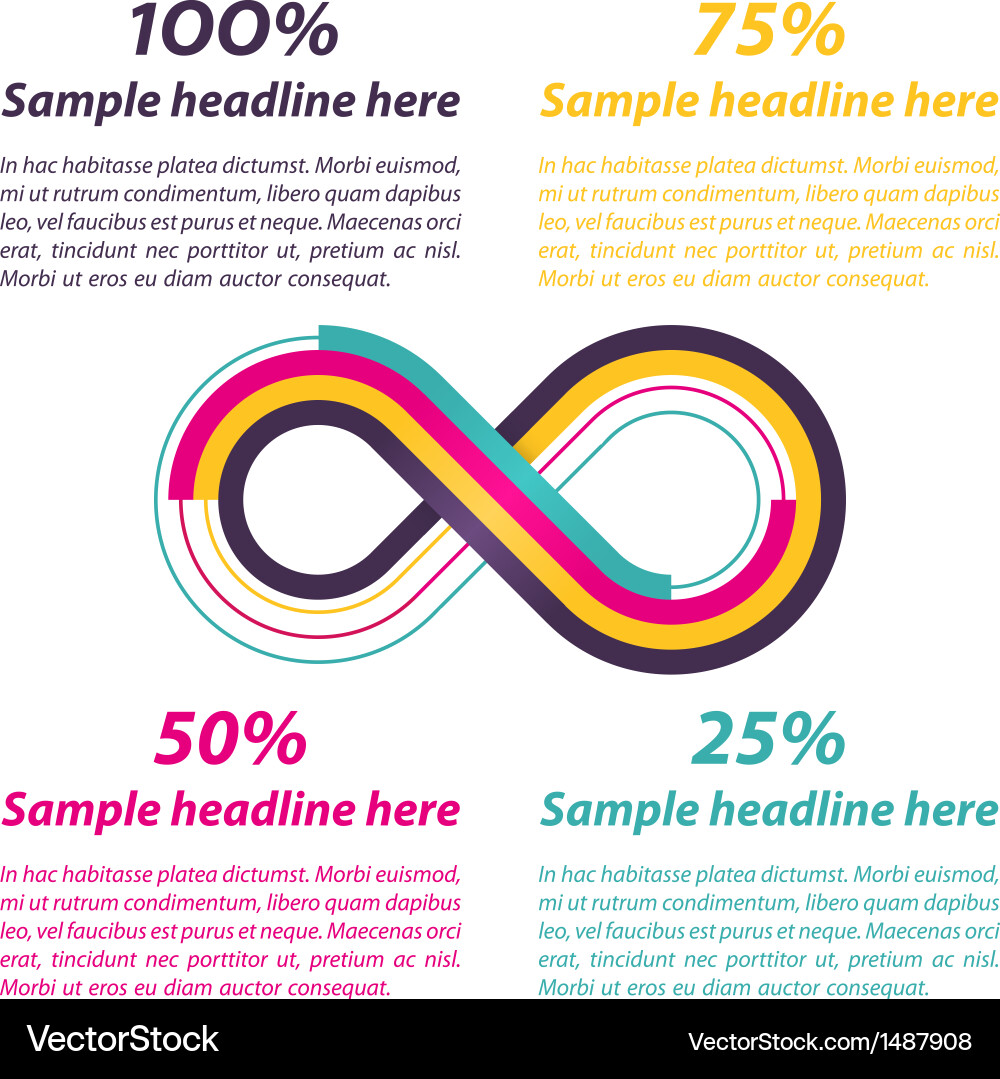 Infinite Loop Shape - Gradient vector image