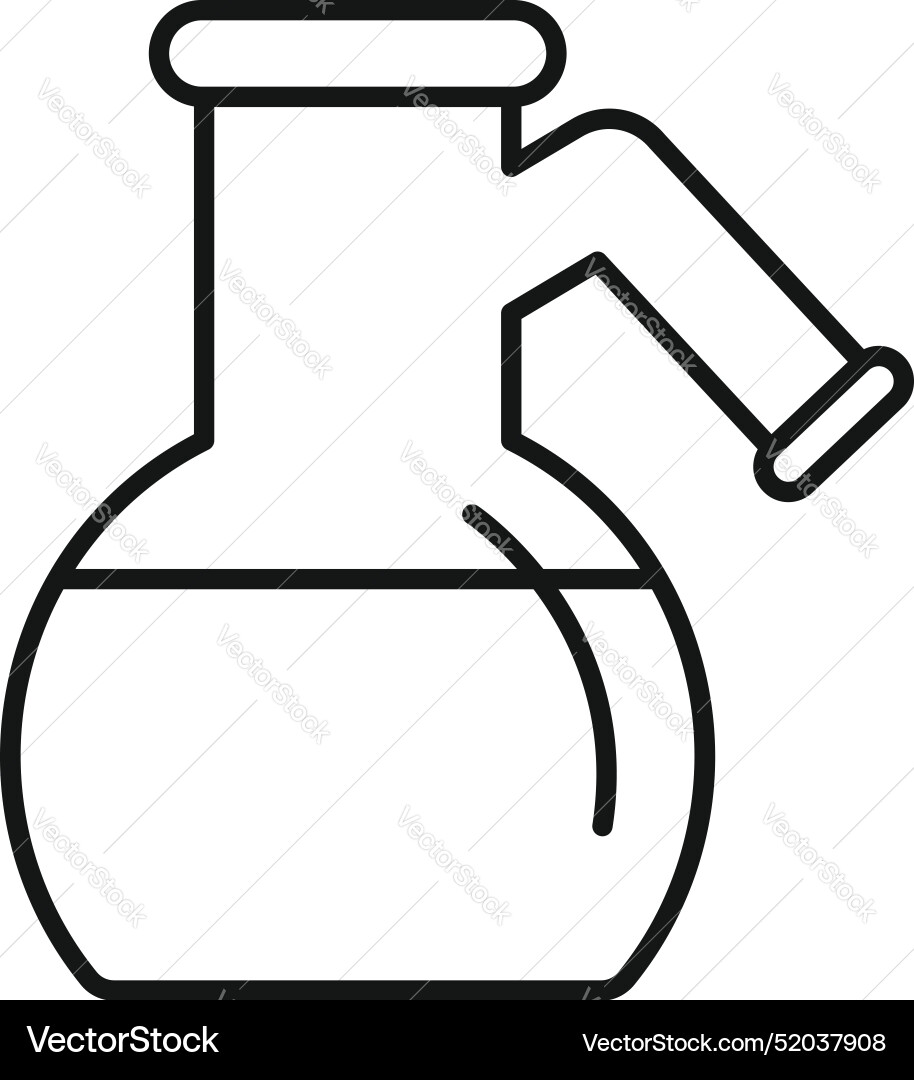 Laboratory glassware containing liquid with output Laboratory glassware containing liquid with output Vector Image