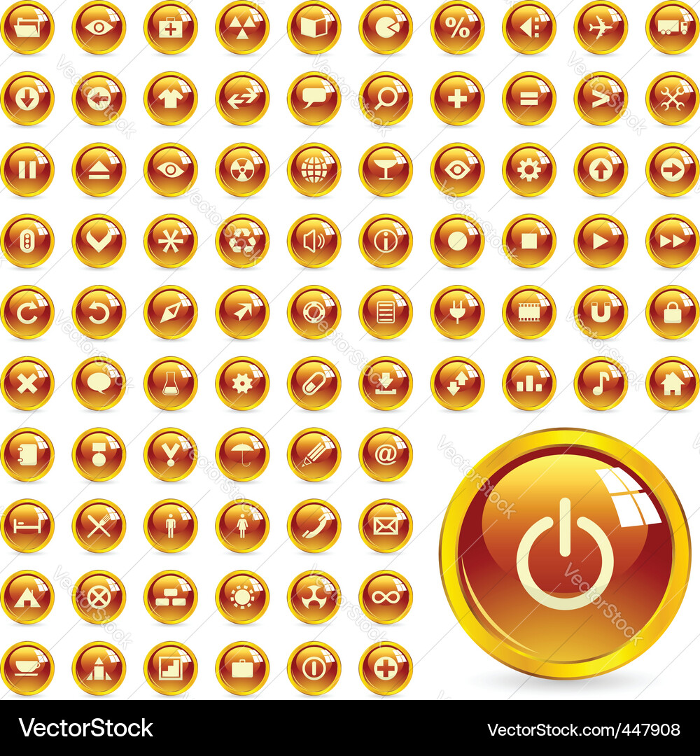 Web Buttons Vektorbild