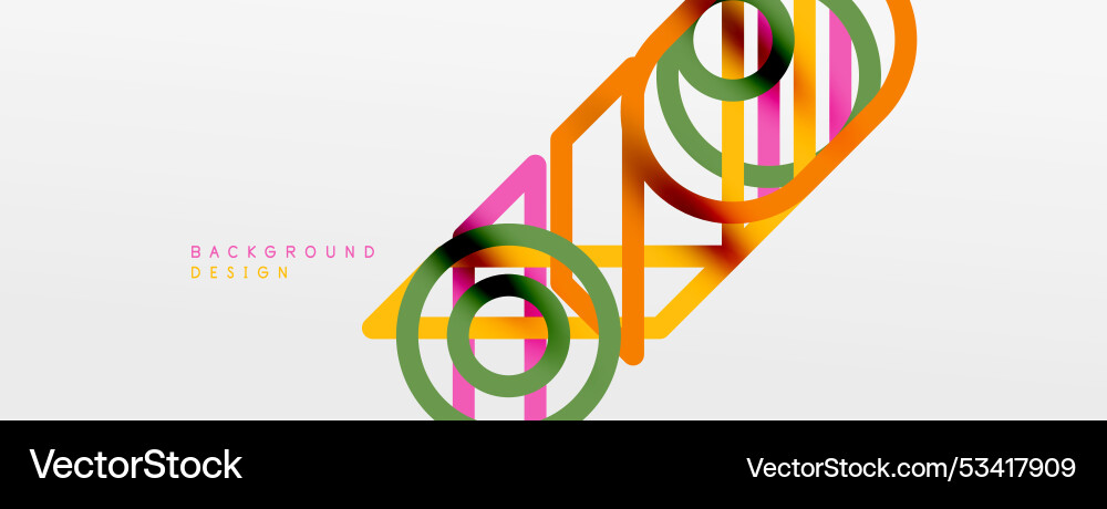 Abstract background - colorful circle lines Abstract background - colorful circle lines vector image