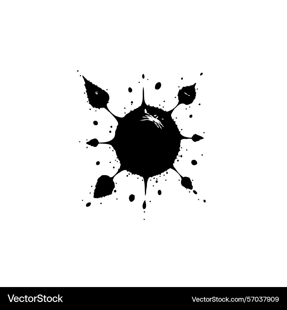 Abstract ink splatter design creating a dynamic Abstract ink splatter design creating a dynamic Vector Image
