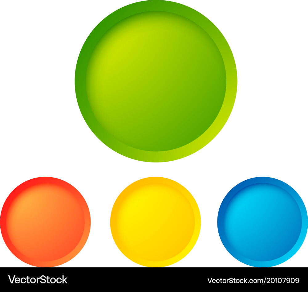 Abstract web buttons set Vector Image