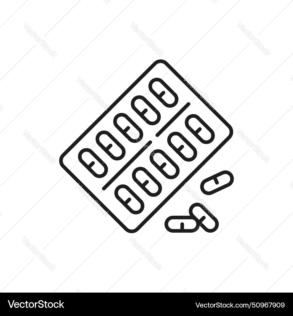 Apotheke Pillen oder Vitamin Kapseln Dünne Linie Symbol Apotheke Pillen oder Vitamin Kapseln Dünne Linie Symbol vektorbild