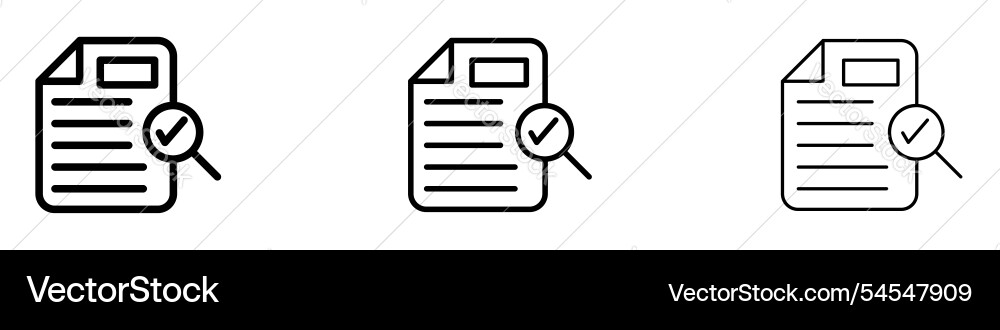Document verification icon Document verification icon vector image