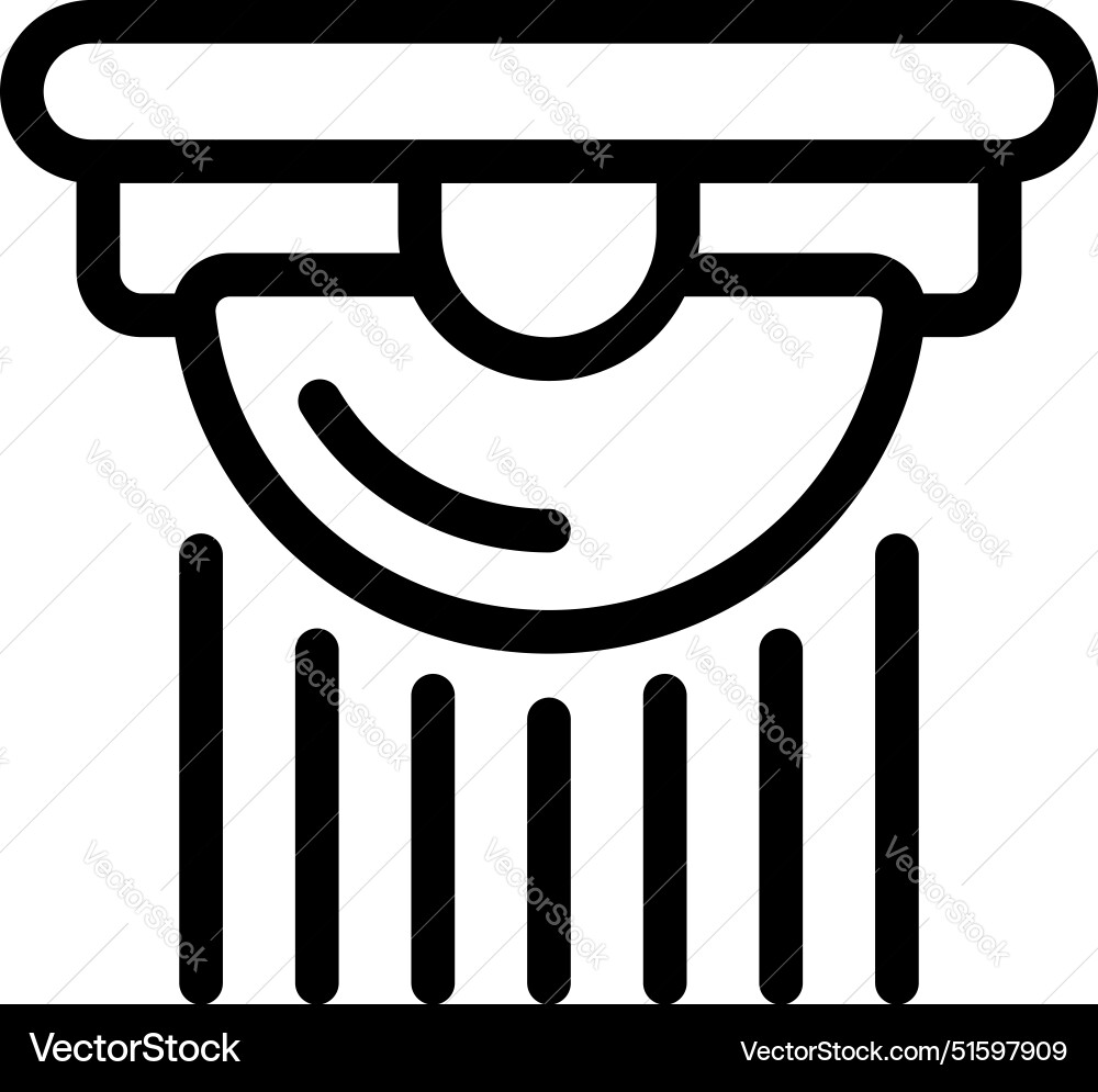 Motion sensor detecting presence with infrared vector image