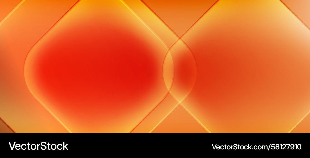 Abstract Orange Hexagon Pattern Vector Image